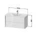 Duravit XViu Тумба подвесная 101x46.9x56.5см с раковиной, 2 ящика, цвет: белый глянцевый. 2332100000,  XV41170B122