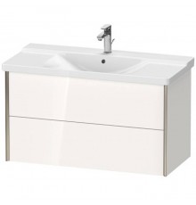 Duravit XViu Тумба подвесная 101x46.9x56.5см с раковиной, 2 ящика, цвет: белый глянцевый. 2332100000,  XV41170B122