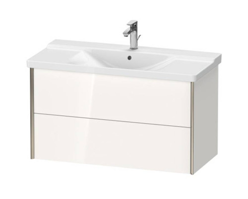 Duravit XViu Тумба подвесная 101x46.9x56.5см с раковиной, 2 ящика, цвет: белый глянцевый. 2332100000,  XV41170B122