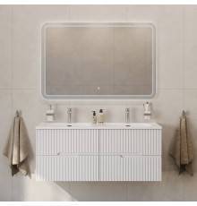 Мебель для ванной комнаты Cezares Duet 120 bianco lucido, раковина Cezares CZR-8095-120-2 двойная