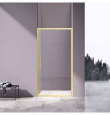 Душевая дверь Vincea Slim 8mm VDP-4SL100CLG, брашированное золото, стекло прозрачное