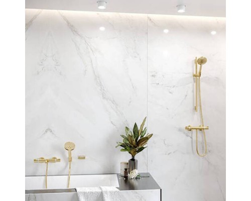 Hansgrohe Ecostat Смеситель для душа, настенный, термостатический, цвет: шлифованная бронза. 13116140 Hansgrohe Ecostat Смеситель для душа, настенный, термостатический, цвет: шлифованная бронза. 13116140