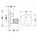 Duravit White Tulip Смеситель для ванны, встраиваемый, цвет: хром. WT5210018010