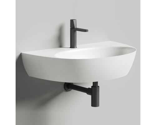 Salini Alda Wall 03 Раковина 71х45х15cм, с 1 отв., сифон, слив-пер, мат-л: S-Stone, цвет: белый матовый. 140323M Salini Alda Wall 03 Раковина 71х45х15cм, с 1 отв., сифон, слив-пер, мат-л: S-Stone, цвет: белый матовый. 140323M