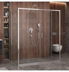 Душевой уголок Cezares Molveno AH 2+2 170+80 C Cr IV, 170х80 см, профиль хром, стекло прозрачное