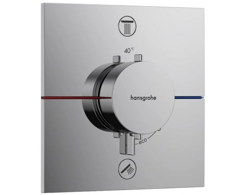 HG 15 572 000 ShowerSelect Comfort E Термостат для 2х потребителей (внешняя монтажная часть) 15572000