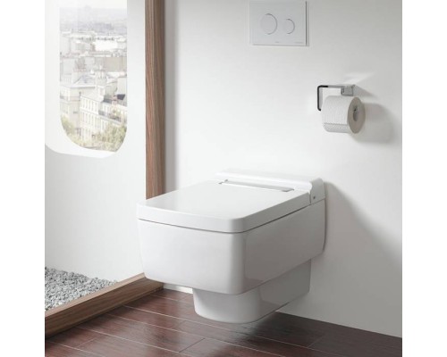 TOTO SG Унитаз подвесной 39x58.2x33.9см, безободковый, CeFiONtect, Tornado Flush цвет: белый с пластиковой панелью цвет: белый. CW512YR,  9AE0017
