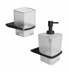 Набор Стакан AM.PM Inspire 2.0 A50A34322 черный + Дозатор A50A36922 черный матовый
