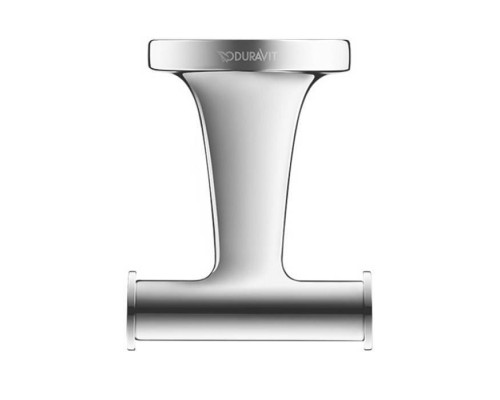 Duravit Starck T Двойной крючок, подвесной, цвет: хром. 0099301000 Duravit Starck T Двойной крючок, подвесной, цвет: хром. 0099301000