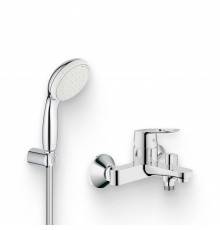 Душевой комплект Смеситель Grohe BauLoop 23341000 + Гарнитур Tempesta New 2780310E