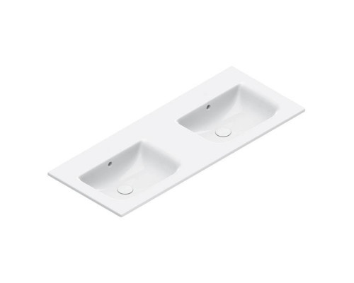 Catalano Italy Раковина двойная 125х50см, без отв., цвет: белый глянцевый. 0721270001