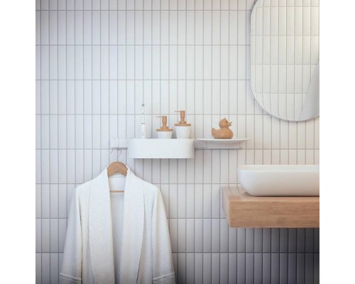 Hansgrohe WallStoris Полочка подвесная, цвет: белый матовый. 27915700 Hansgrohe WallStoris Полочка подвесная, цвет: белый матовый. 27915700