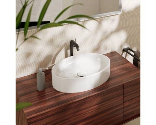 Hansgrohe Xuniva D Раковина-чаша 55х40см., без отв., накладная, без перелива, цвет: белый. 60165450 Hansgrohe Xuniva D Раковина-чаша 55х40см., без отв., накладная, без перелива, цвет: белый. 60165450
