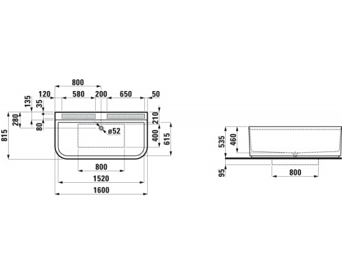 Laufen Sonar Ванна 160x81х53см, пристенная, 5 отв., со слив-переливом, материалл: Marbond, цвет: белый. 2.2034.7.000.036.1 Laufen Sonar Ванна 160x81х53см, пристенная, 5 отв., со слив-переливом, материалл: Marbond, цвет: белый. 2.2034.7.000.036.1