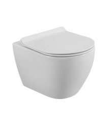 Унитаз подвесной Cezares Stylus CZR-6601-TH-TOR безободковый, сиденье CZR-076-SC с микролифтом