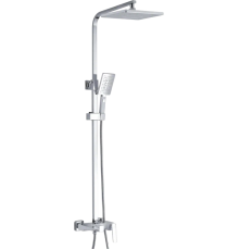 Душевая стойка Rose R1636F белый, хром