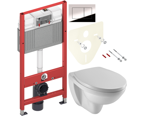 Комплект Унитаз подвесной Jacob Delafon Patio EDV102-00 + Крышка E4267 + Инсталляция TECE Now 9400412 4 в 1 с кнопкой смыва Комплект Унитаз подвесной Jacob Delafon Patio EDV102-00 + Крышка E4267 + Инсталляция TECE Now 9400412 4 в 1 с кнопкой смыва
