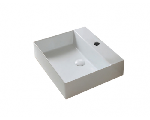 Azzurra Elegance Squared Раковина подвесная/накладная, 60x45xH12,5 см, 1 отв., цвет: Bianco lucido. ELLP060450QMBI/(EQA60M bi)*1 Azzurra Elegance Squared Раковина подвесная/накладная, 60x45xH12,5 см, 1 отв., цвет: Bianco lucido. ELLP060450QMBI/(EQA60M bi)*1