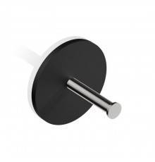 Decor Walther Black Stone TPH1 Держатель туалетной бумаги, подвесной, цвет: черный матовый / сталь матовая. 0974465