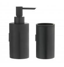 Набор Стакан Boheme Uno 10974-B black + Дозатор 10977-B black