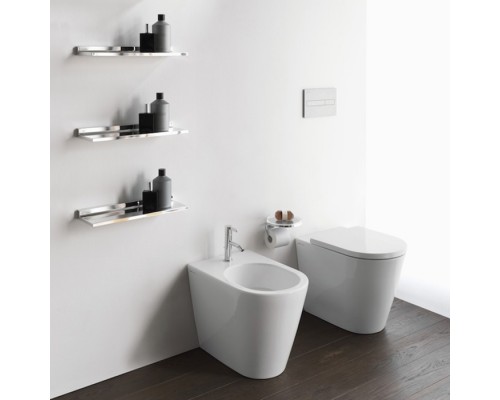 Laufen Kartell Унитаз приставной 56x37x43см, безободковый смыв Rimless, цвет: белый. 8.2333.7.000.000.1 Laufen Kartell Унитаз приставной 56x37x43см, безободковый смыв Rimless, цвет: белый. 8.2333.7.000.000.1