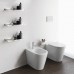 Laufen Kartell Унитаз приставной 56x37x43см, безободковый смыв Rimless, цвет: белый. 8.2333.7.000.000.1