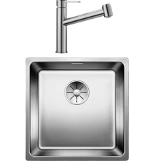 Комплект Мойка кухонная Blanco Andano 400-IF + Смеситель Ambis-S 523119
