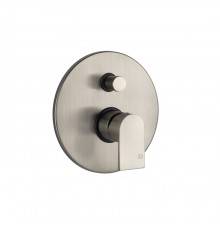 Gessi Emporio Via manzoni Смеситель для душа, встраиваемый, на 2 выхода, с переключателем ванна-душ, цвет: Finox Brushed Nickel. 38656#149