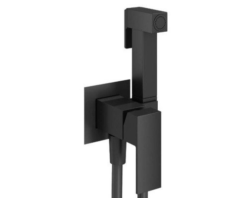 Plumberia Selection TAG Гигиенический душ, настенный, со смесителем, шланг PVC 125см., цвет: черный матовый. TG2000NO Plumberia Selection TAG Гигиенический душ, настенный, со смесителем, шланг PVC 125см., цвет: черный матовый. TG2000NO