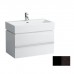 Laufen Living City Тумба под раковину 79х45.5x45.5см., подвесная, 1 ящик, цвет: антрацитовый дуб. 8.1743.6.000.104.1,  4.0124.1.075.548.1