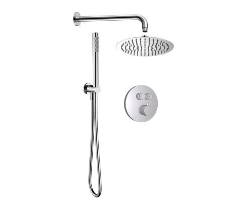 AQM8405CR Набор для комплектации душа с термостатом и регулировкой напора, хром AQM8405CR
