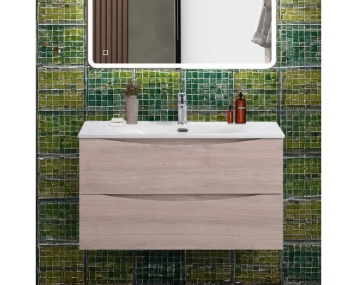 Тумба с раковиной BelBagno Marino-cer-n 90 подвесная, rovere grigio Тумба с раковиной BelBagno Marino-cer-n 90 подвесная, rovere grigio