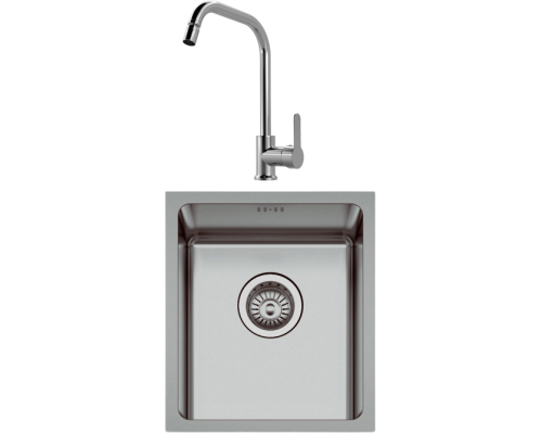 Комплект Мойка кухонная Seaman Eco Roma SMR-4438A + Смеситель MEGA City MG- ZRV104 хром