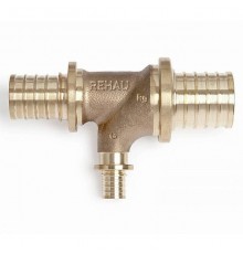 Тройник Rehau RAUTITAN 32-16-25 мм RX+ с повышенным сопротивлением на проходе. 14563971001