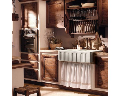 Kerasan Hannah Surrey Раковина 80x47x23 см, без отв., кухонная, цвет: белый. 545001