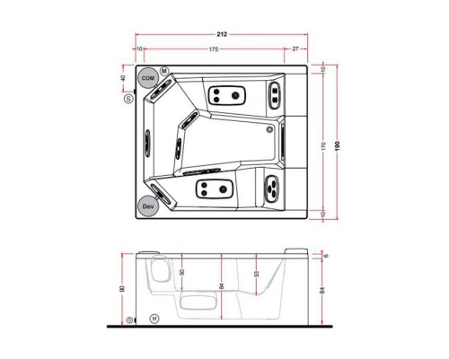 Gruppo Treesse Quarz Light 235 Минибассейн 235х215х90см., отдельностоящий, с панелями, с крышкой, цвет белый. PQ2352BN00GR Gruppo Treesse Quarz Light 235 Минибассейн 235х215х90см., отдельностоящий, с панелями, с крышкой, цвет белый. PQ2352BN00GR