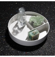 Laufen VAL Подставка круглая d=325мм, h=60мм, декоративная, настольная, цвет: белый. 8.7028.1.000.000.1