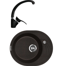 Комплект Мойка кухонная Lava E1.LAV lava + Смеситель SG01 LAV lava