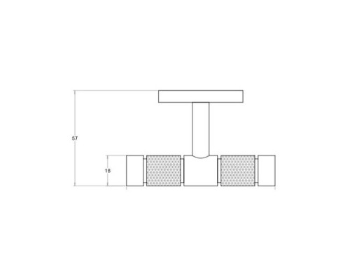 Bertocci Officina 01 Крючок двойной, подвесной, цвет: черный матовый. 127 7516 0800 Bertocci Officina 01 Крючок двойной, подвесной, цвет: черный матовый. 127 7516 0800