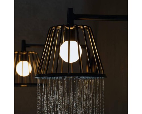 Axor LampShower Верхний душ 1jet, с держателем, цвет: шлифованный черный хром. 26031340 Axor LampShower Верхний душ 1jet, с держателем, цвет: шлифованный черный хром. 26031340