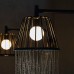 Axor LampShower Верхний душ 1jet, с держателем, цвет: шлифованный черный хром. 26031340