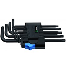 Набор Г-образных ключей с фиксирующей функцией 967 L/9 TORX HF BlackLaser Wera WE-024244. WE-024244