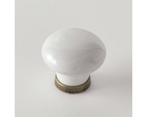EBAN White Ceramics, ручка-кнопка для мебели, Цвет: белый/керамика. FAC04PO EBAN White Ceramics, ручка-кнопка для мебели, Цвет: белый/керамика. FAC04PO