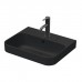 Duravit Happy D.2 Plus Раковина накладная, 50х40см., с 1 отв., выпуск с керамической крышкой, WonderGliss, цвет: Anthracite matt. 23605013601