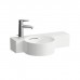 Laufen VAL Раковина с полкой 55x31.5x11.5см., с 1 отв., Dx, цвет: белый. 8.1528.3.000.105.1