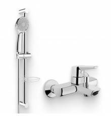 Душевой комплект Смеситель VitrA Matrix Solid S A42444EXP + Гарнитур Samba 3F A45680WSA
