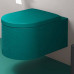 Duravit Millio Унитаз подвесной, 37х57см.,  декор Pattern, крепление в компл., цвет: аквамарин матовый. 250609FA