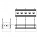 Gessi Binario Профиль линейный 1090 мм, для 5 модулей, установка Easy-Fix, цвет: Black XL. 61129#299