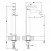 Gessi Emporio Via tortona Смеситель для раковины, на 1 отв, цвет: Finox Brushed Nickel. 18604#149