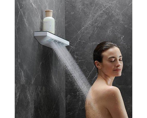Hansgrohe Rainfinity Боковой душ 50.2х8.1см., с полкой, цвет: белый матовый. 26243700 Hansgrohe Rainfinity Боковой душ 50.2х8.1см., с полкой, цвет: белый матовый. 26243700